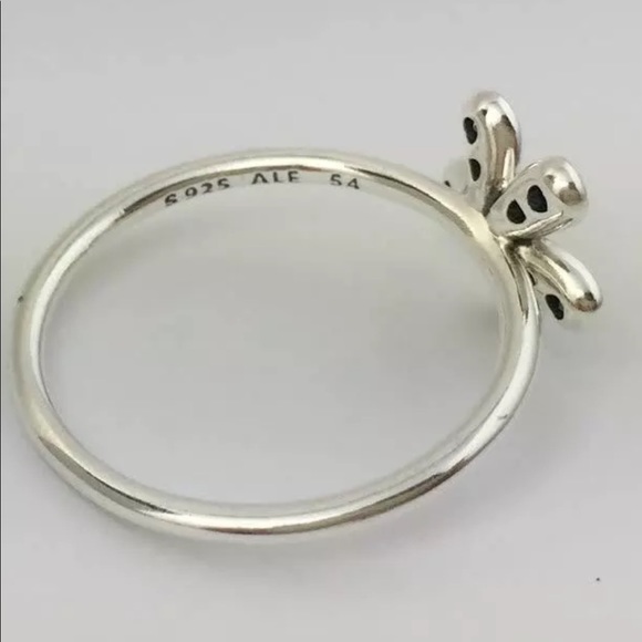 Pandora dazzling daisy silver flower ring Sz 7 - Picture 12 of 12